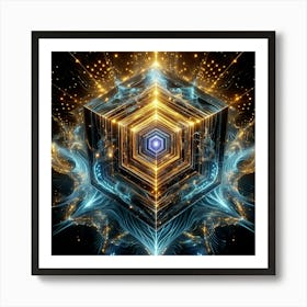 Fractal Cube 1 Art Print