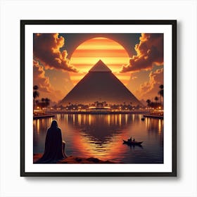 Egyptian Sunset 1 Art Print