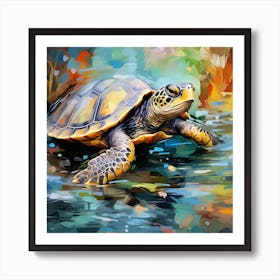 Turtle Painting 5 Art Print