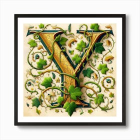 Letter Y 3 Art Print