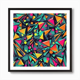 Abstract Triangles 2 Art Print