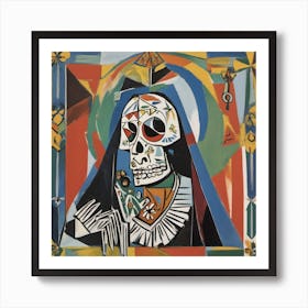 Santa Muerte 4 Art Print