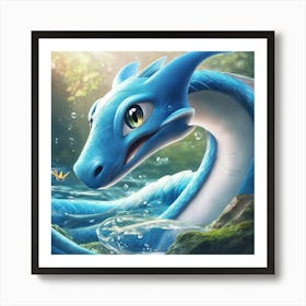 Blue Dragon 1 Art Print