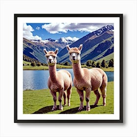 Alpacas 1 Art Print