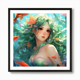 Anime Art, Mermaid Art Print