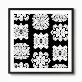 Seamless Floral Pattern Art Print