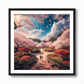 Cherry Blossoms Art Print