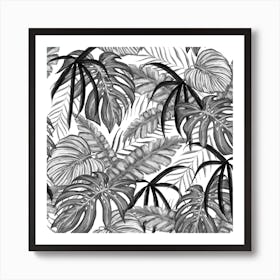 Drawing Leaves Nature Picture Art Print