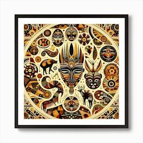 African Art Wall Art Print