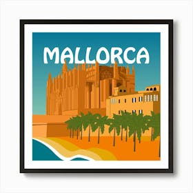 Mallorca Bold Illustration Art Print