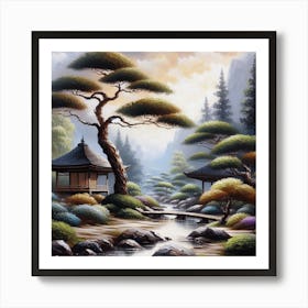 Japanese Garden Art Print