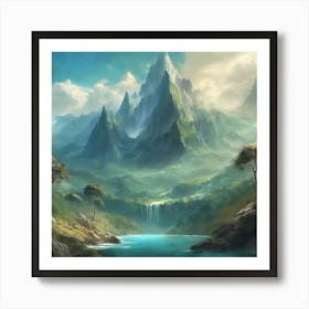 Fantasy Landscape Painting Art Print