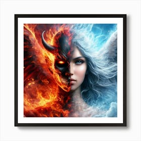 Angel or Demon Art Print