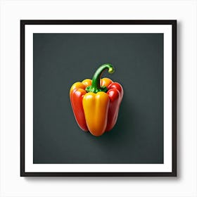 Red And Yellow Pepper Art Print