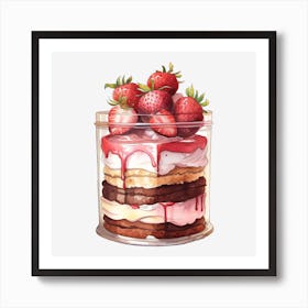 Cake In A Glass Art Print