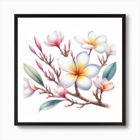 Plumeria 3 Art Print