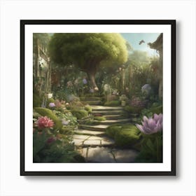 Fairy Garden 4 Art Print