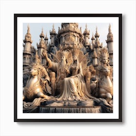 Statue Of Kings And Queens Art Print