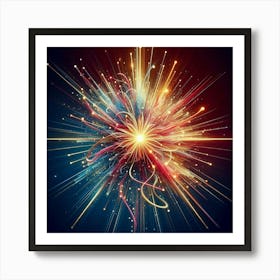 Firework Explosion Art Print