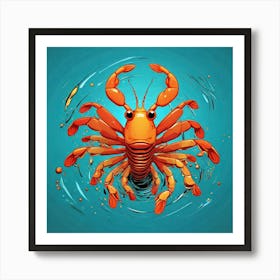 Crab Illustration Art Print