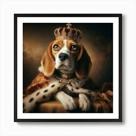 Beagle King 1 Art Print