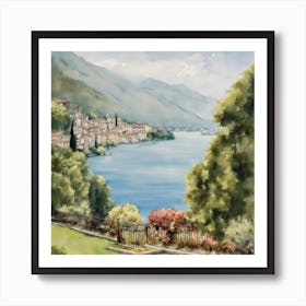 Italian Lake Art Print