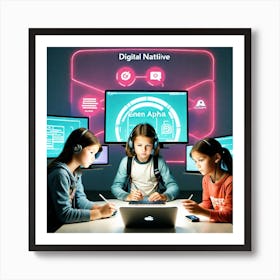 Digital Natives 5 Art Print