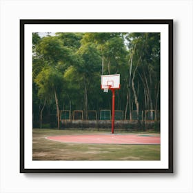 Basketball Court - Basketball Court Stock Videos & Royalty-Free Footage Art Print