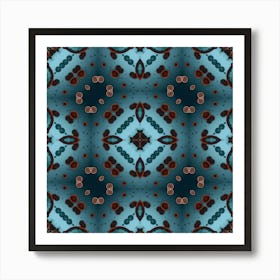 Abstraction Blue Star 4 Art Print