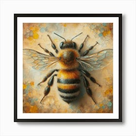 Bee painting 4 Art Print