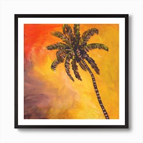 Fire Palm Art Print