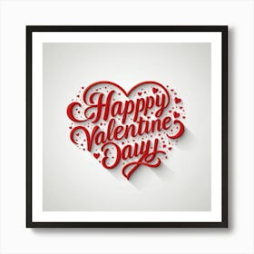 Happy Valentine Day 3 Art Print