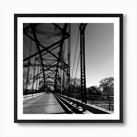 Black And White Bridge 1 Art Print