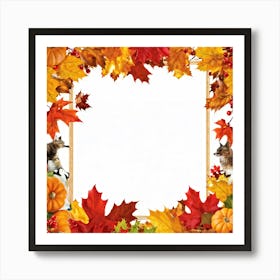 A Seasonal And Highly Detailed Illustration Featuring A Sun Dappled Oak Its Red And Brown Leaves Da (4) Art Print