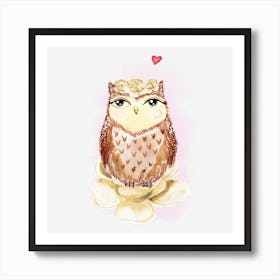 Cute Owl Art Print