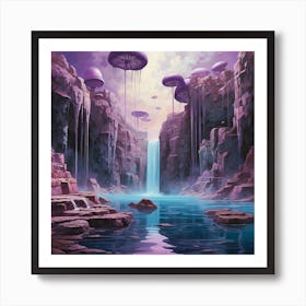 Elyria Falls Art Print