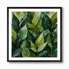 Green Leaves 5 Art Print