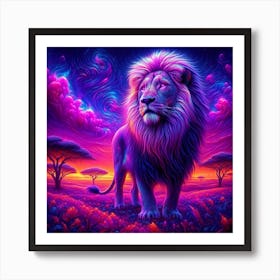 Lion In The Sky Art Print