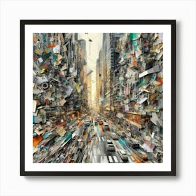 'Paper City' 1 Art Print