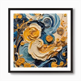 Van Gogh artistic print with attractive and consistent colors Art Print