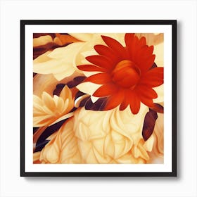 Abstract Of A Flower Art Print