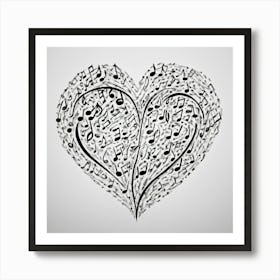 Heart Of Music 41 Art Print