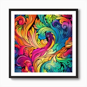 Colorful Abstract Background 1 Art Print