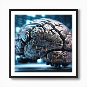 Artificial Brain 45 Art Print