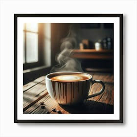 Coffee Cup With Steam 4 Art Print