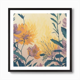 Flowers In The Sun Art Print