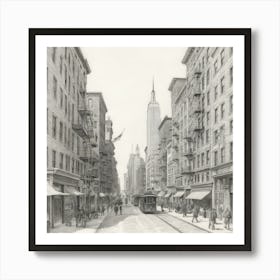 New York City Street Scene 5 Art Print