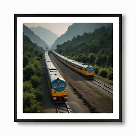 Default Create Unique Design Of Railway 3 Art Print