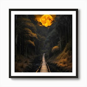 Moonlight Path Art Print