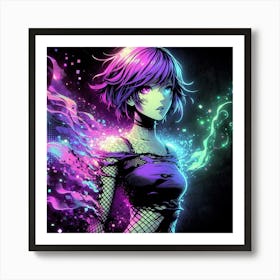 Anime Girl Art Print